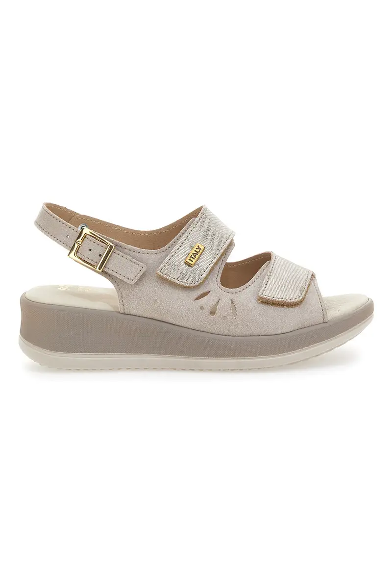 Sandali Comodi Slingback Panna Mio Tempo 542292 [BEIGE]