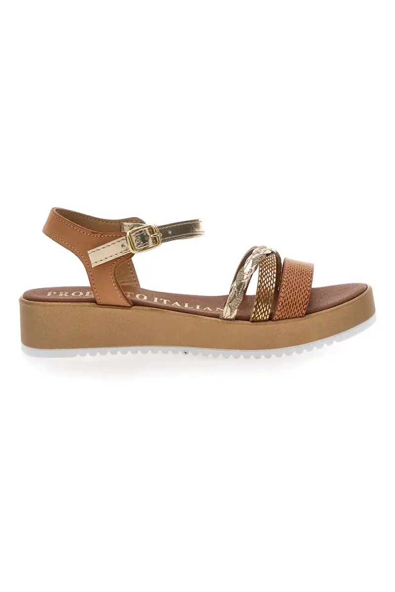 Sandali con Platform Marroni Mio Tempo 4194 [BEIGE