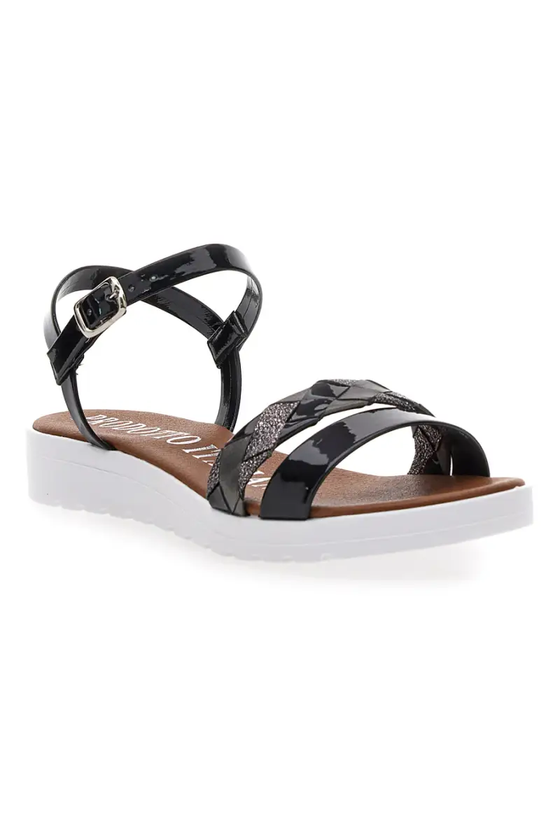 Sandali Neri con Cinturino Mio Tempo 8187 [NERO miniatura 2