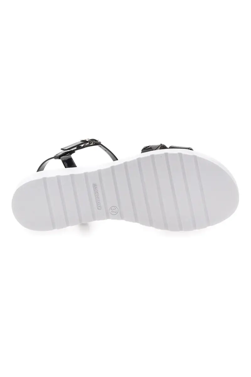 Sandali Neri con Cinturino Mio Tempo 8187 [NERO miniatura 5