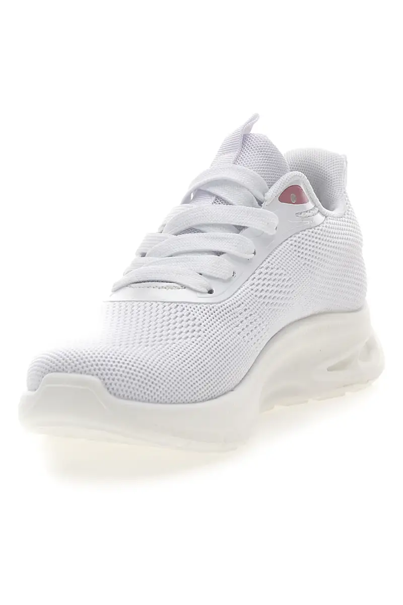 Sneakers da donna bianco in tessuto traspirante Mio tempo TF2593 [BIANCO] miniatura 3