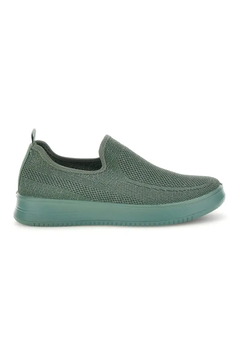 Sneakers slip on verdi in tessuto traforato Mio tempo tf2508059 [VERDE]