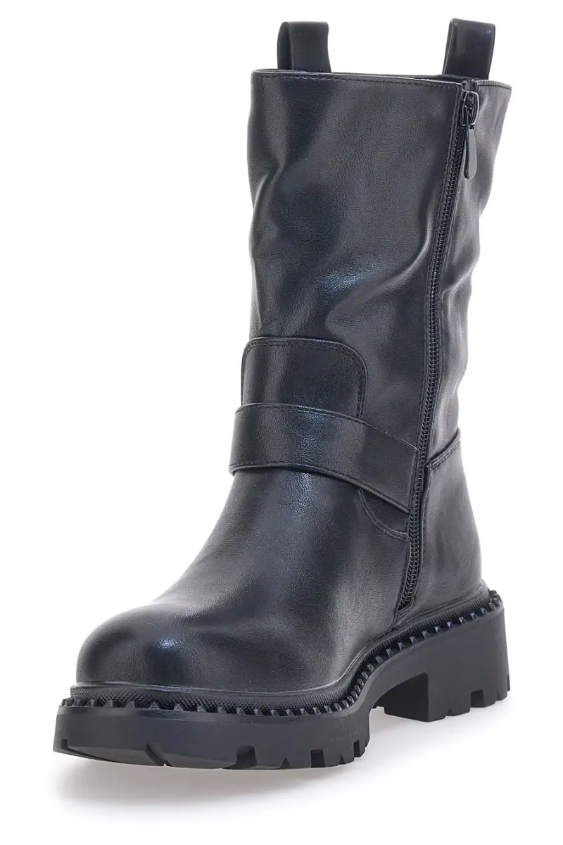 Stivaletti Biker Neri First Lady 372 [NERO] miniatura 3