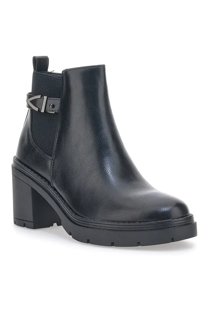 MIO TEMPO Stivaletti con tacco Nero 4292626 miniatura 2