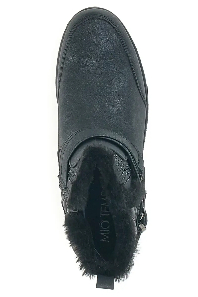 Stivaletti neri con pelo interno MIO TEMPO 724071 [NERO] miniatura 3