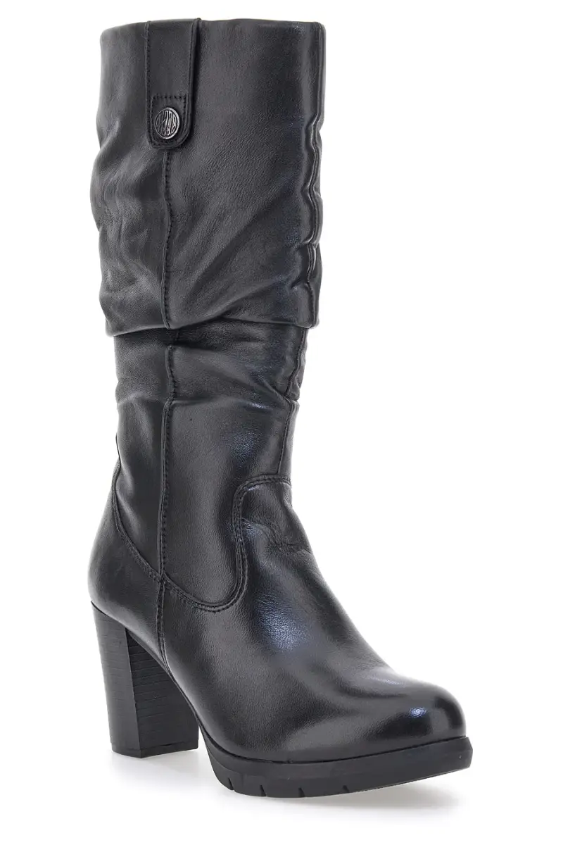 Stivali Neri Alti con Tomaia in Pelle MIO TEMPO 2106 [NERO] miniatura 2