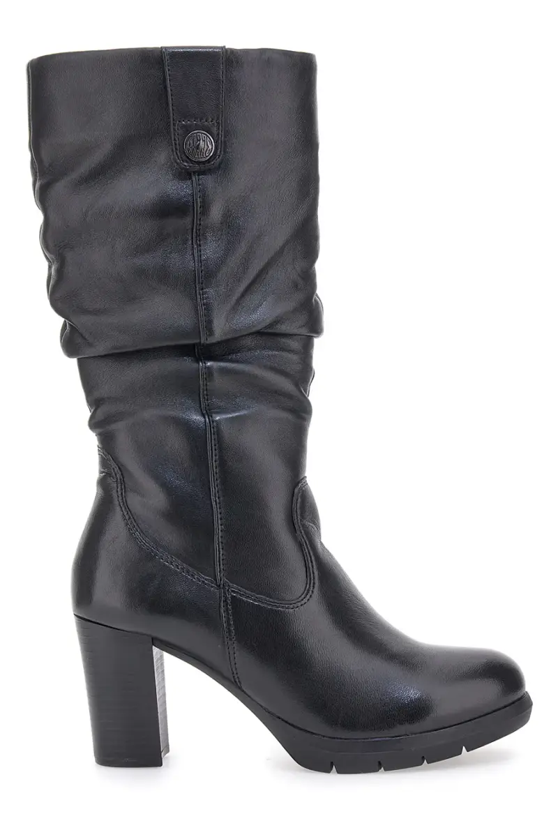 Stivali Neri Alti con Tomaia in Pelle MIO TEMPO 2106 [NERO]