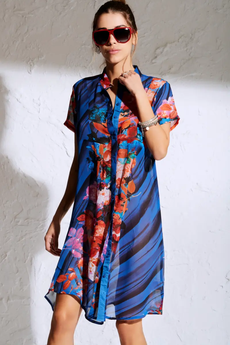 ABITO CAMICIA VELATO | Colore Multi |