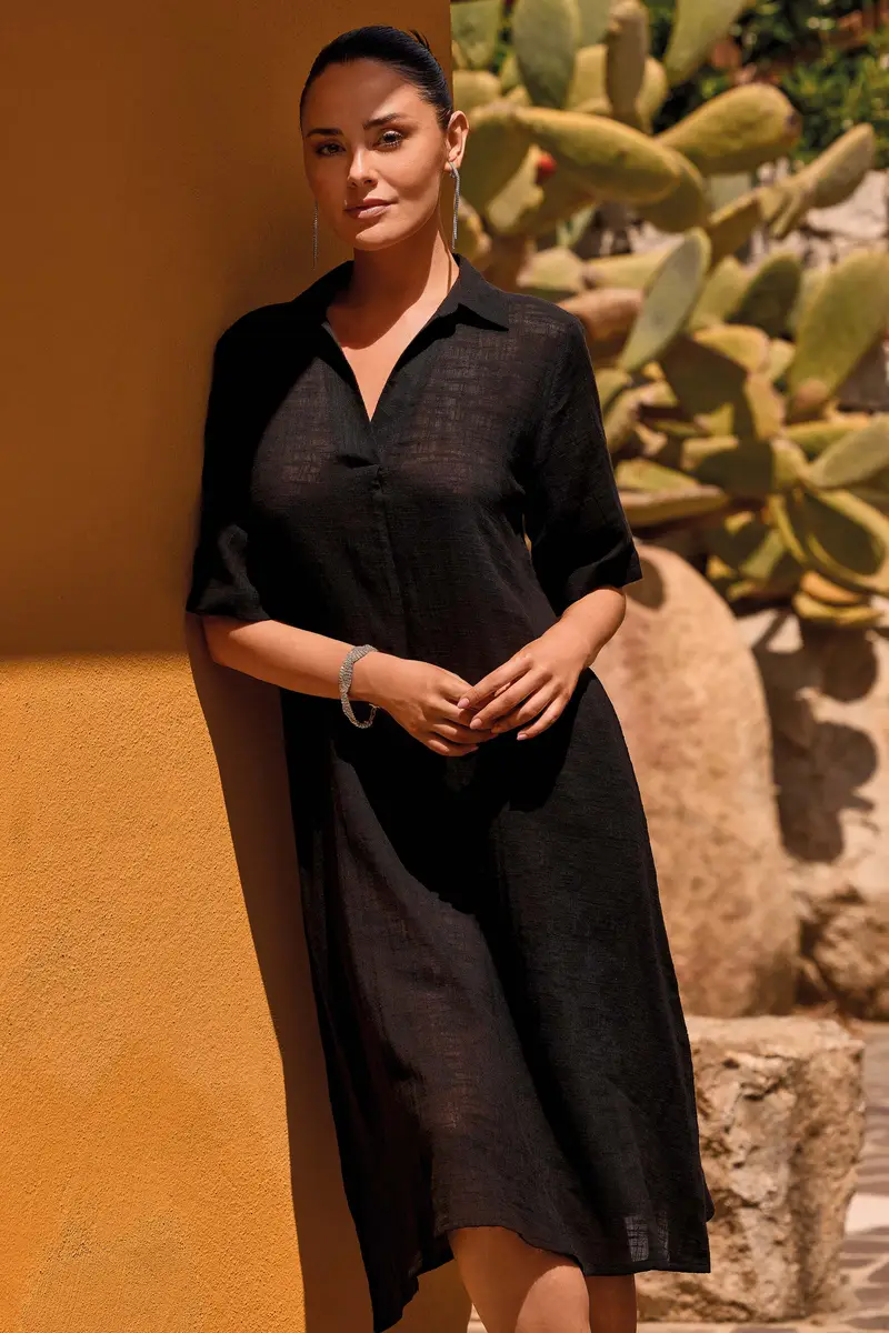 ABITO LUNGO CORINNE | Colore Nero |