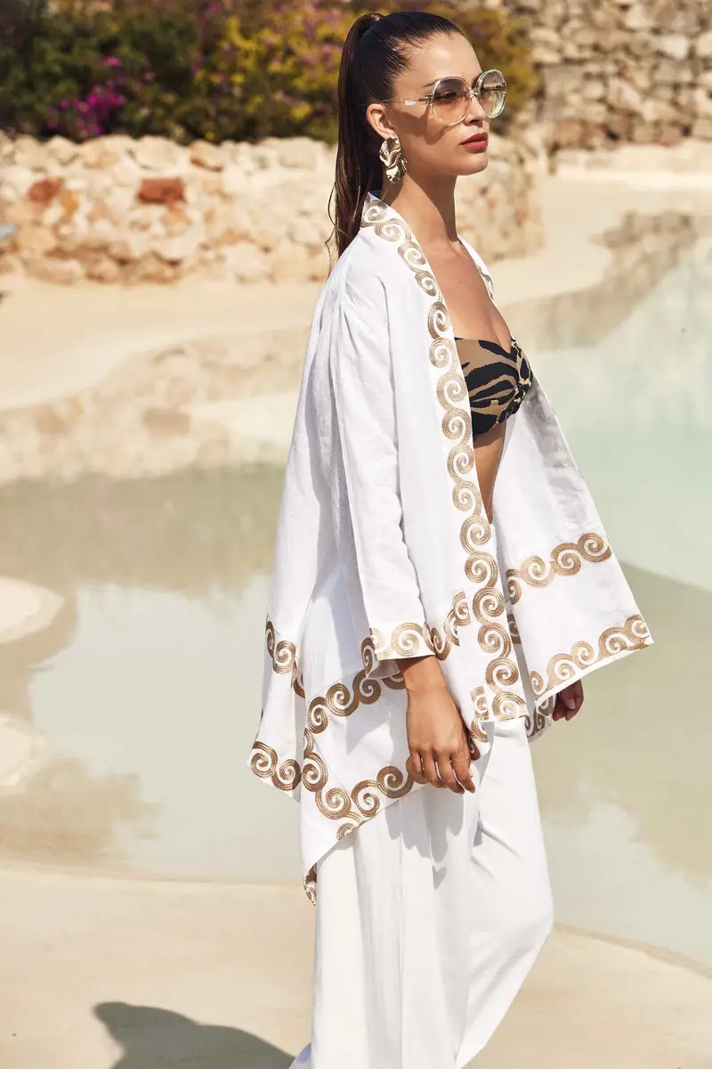 PANTALONI PURO LINO | Colore Bianco |