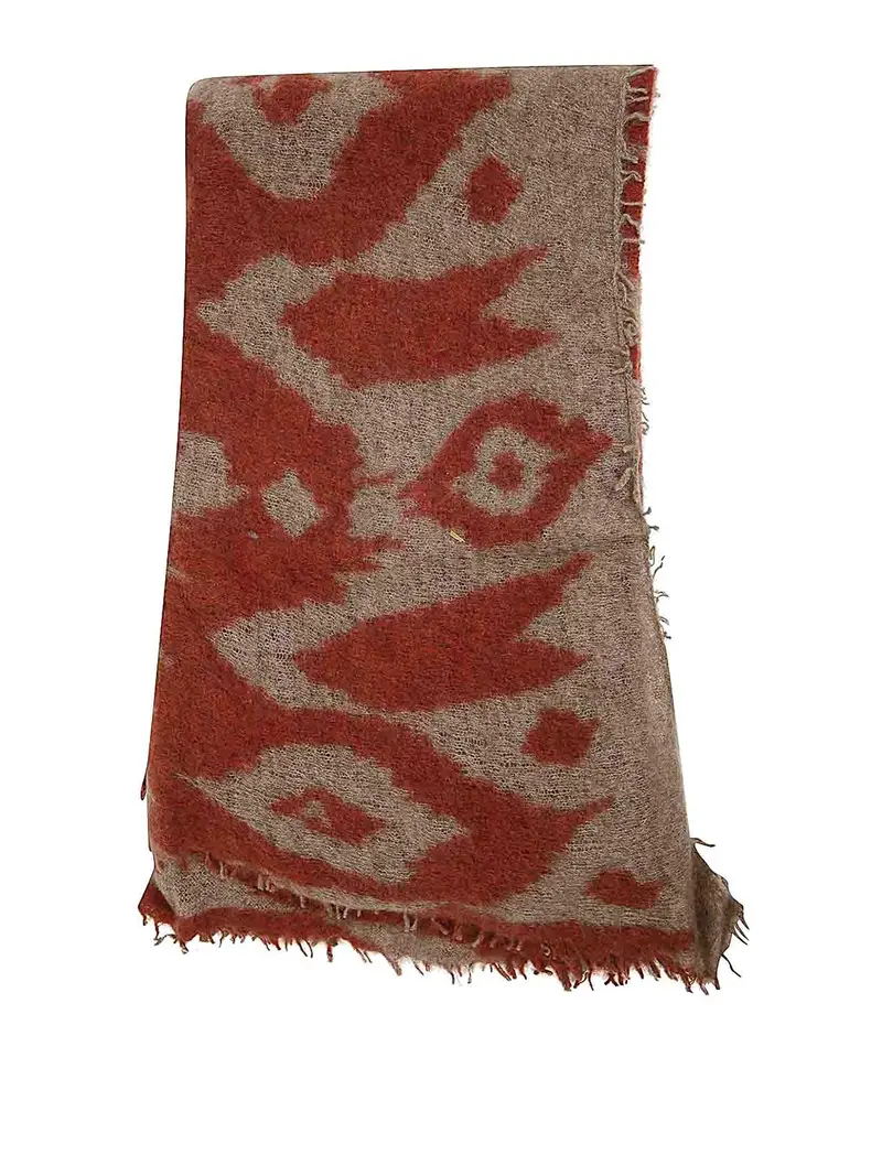 Scialle in maglia aperta 85X200 Marrone