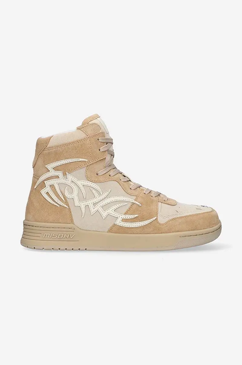 sneakers in camoscio Court Beige