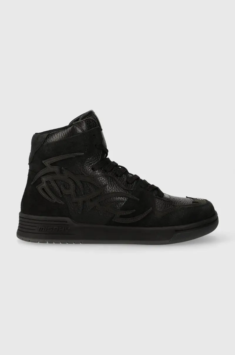 sneakers in pelle Court 3022BW409 Nero