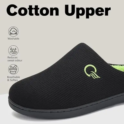 Mishansha Pantofole Uomo Nero 2970023 miniatura 2