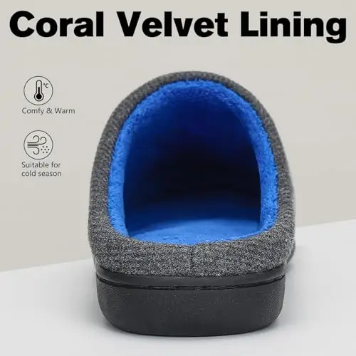 Mishansha Pantofole Uomo Grigio 2971926 miniatura 3