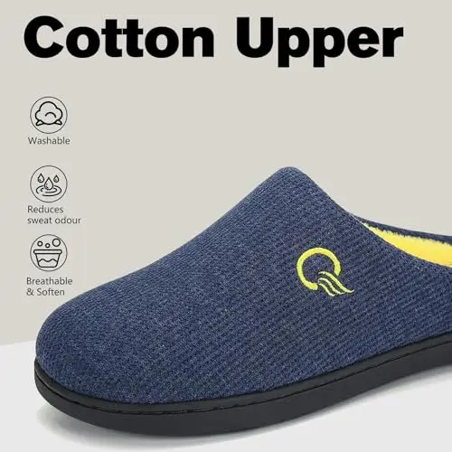 Mishansha Pantofole Uomo Blu 2970020 miniatura 2