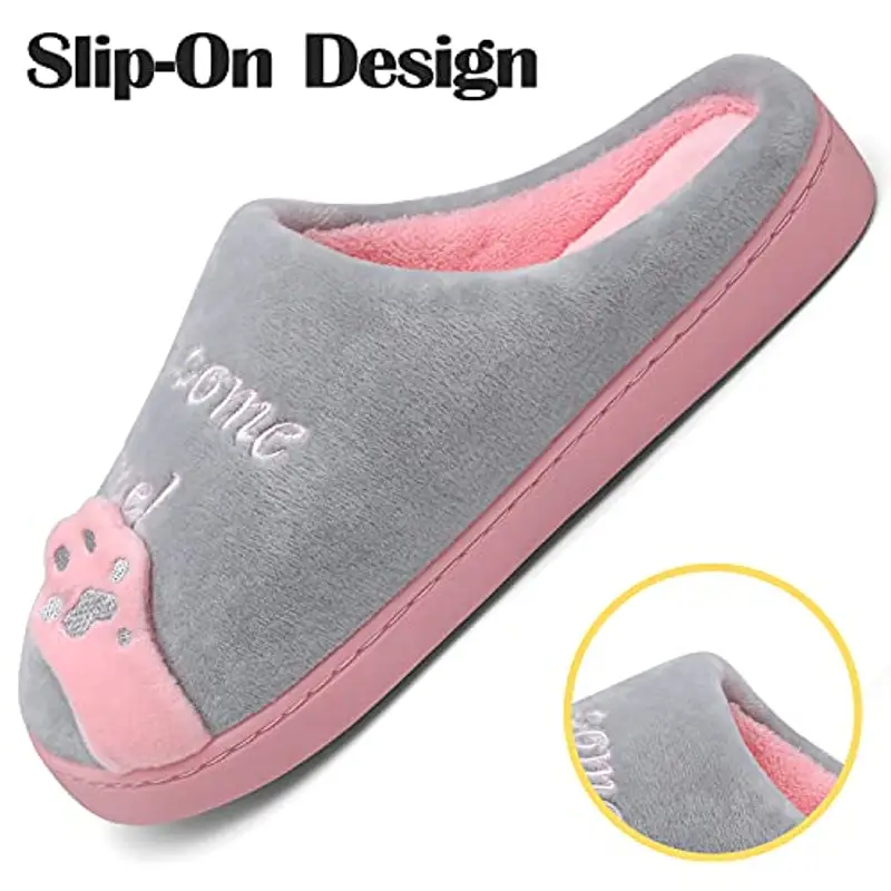 Mishansha Pantofole Donna Grigio 2459058 miniatura 3