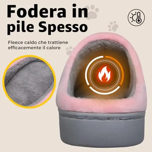 Mishansha Pantofole Uomo Rosso 3615833 miniatura 3