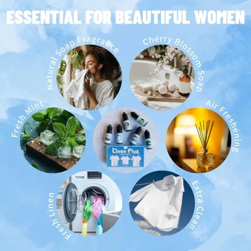 MISIJI Set di oli essenziali per diffusori, Aromaterapia Umidificatori Candele Fai da Te, Savon de cerisier, Cucurbitacine miniatura 3