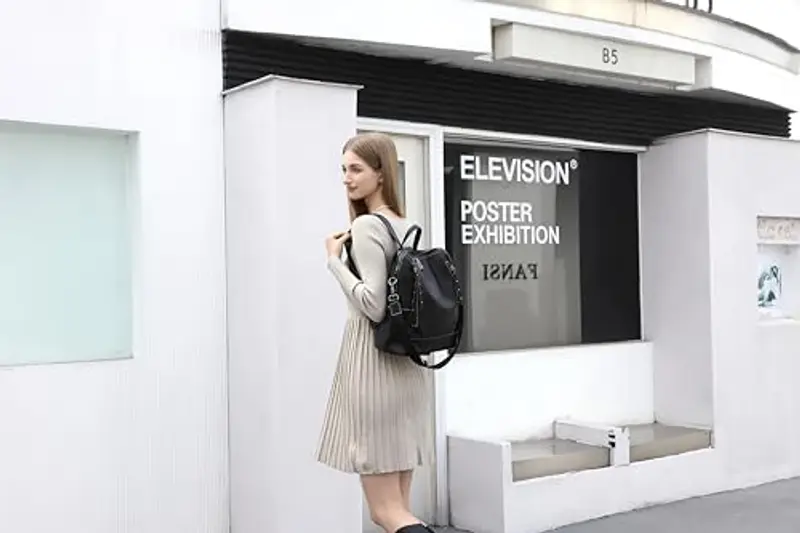 Miss Lulu Borsa Zaino Donna Elegante, Zaino Antifurto in Pelle per Donna, Zainetto Grande e Versatile per Uso miniatura 2