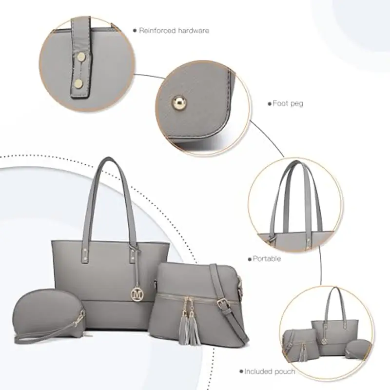 Miss Lulu Pochette Donna Grigio 1902276 miniatura 3