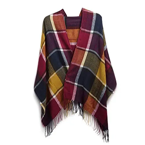Miss Lulu Sciarpa Invernale Donna, Sciarpe e Scialli Donna in Tartan, Avvolgente e Calda, Morbida come il Cashmere