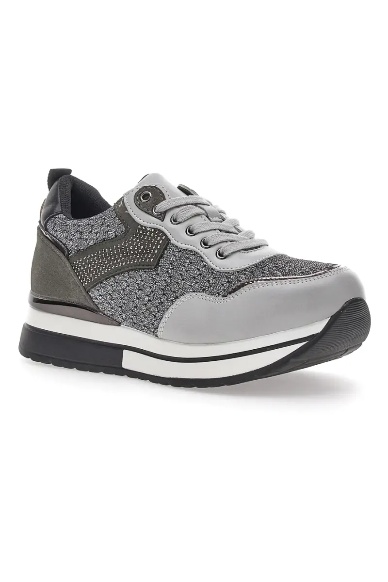 Sneakers Grigie Con Platform Miss Pappalea 23011 [GRIGIO] miniatura 2