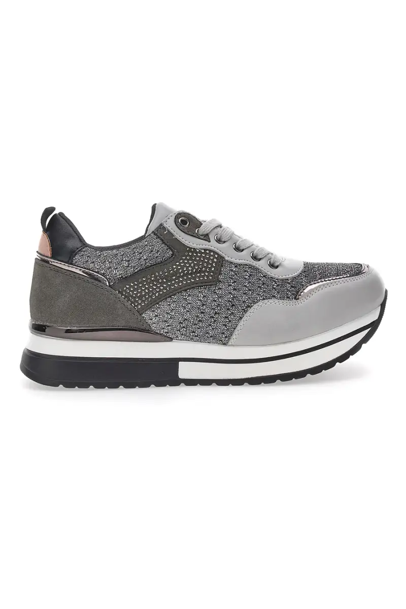 Sneakers Grigie Con Platform Miss Pappalea 23011 [GRIGIO]