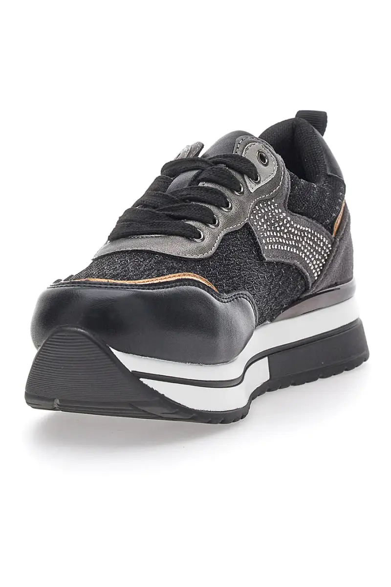 Sneakers Nere Con Platform Miss Pappalea 23011 [NERO] miniatura 3