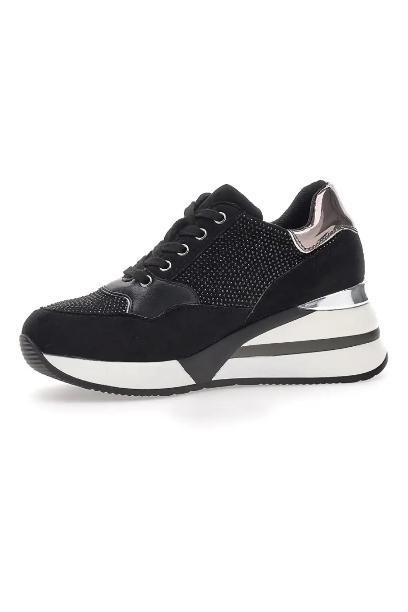 Sneakers Nere Con Platform Miss Pappalea 234 [NERO] miniatura 4