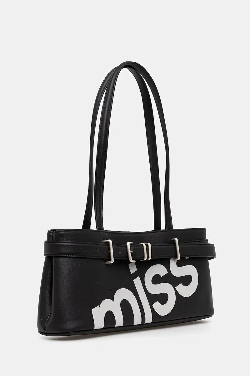 borsa in pelle scamosciata colore marrone 6S3GJ81600 Nero miniatura 2