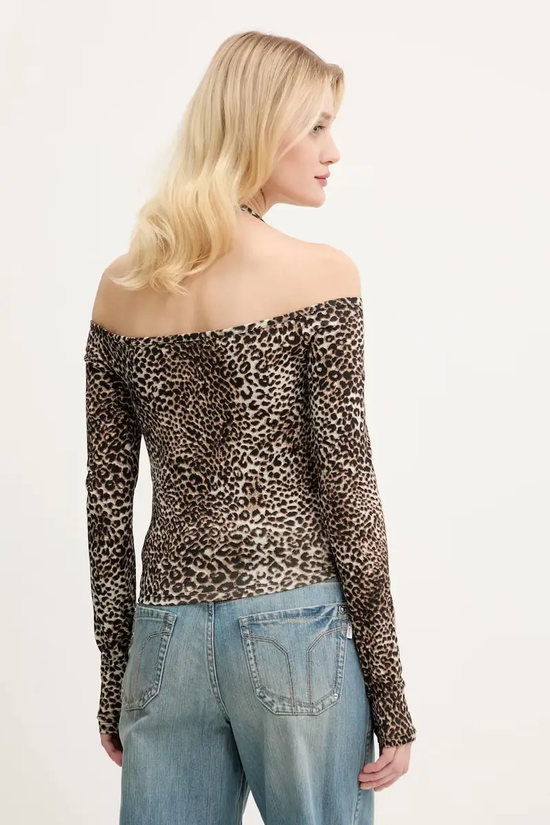 camicetta donna colore beige 6S1SJ52200 miniatura 3