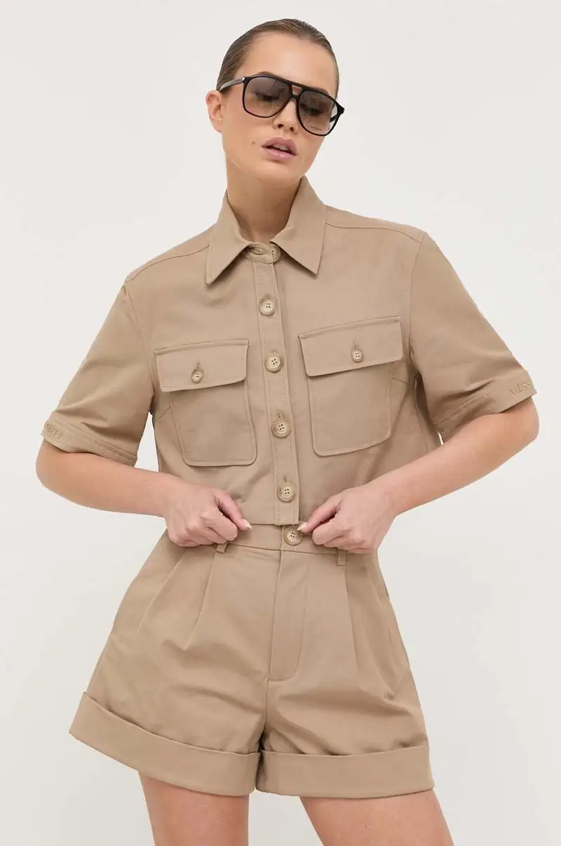 camicia donna colore beige