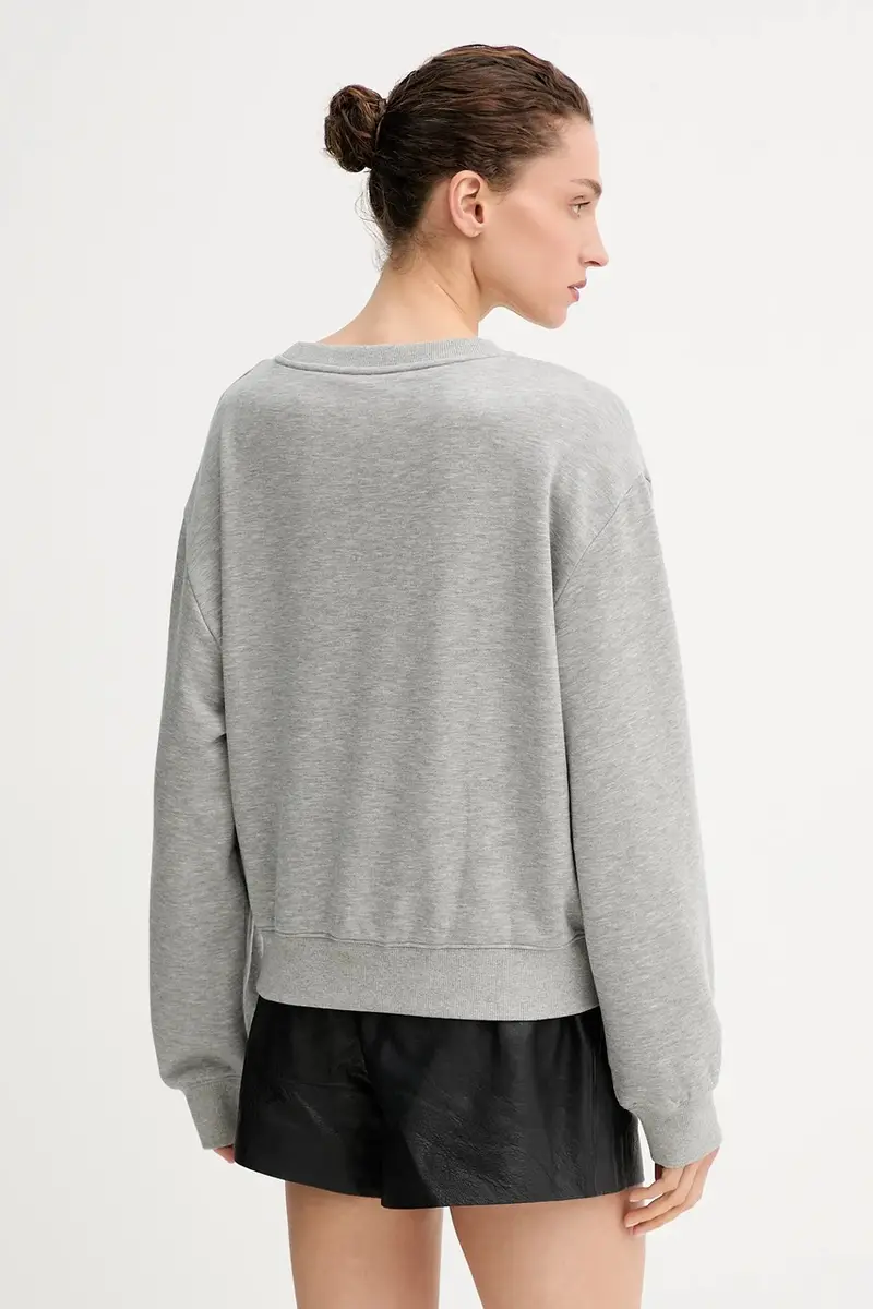 felpa in misto lana donna colore grigio 6S3TJ59000 miniatura 3