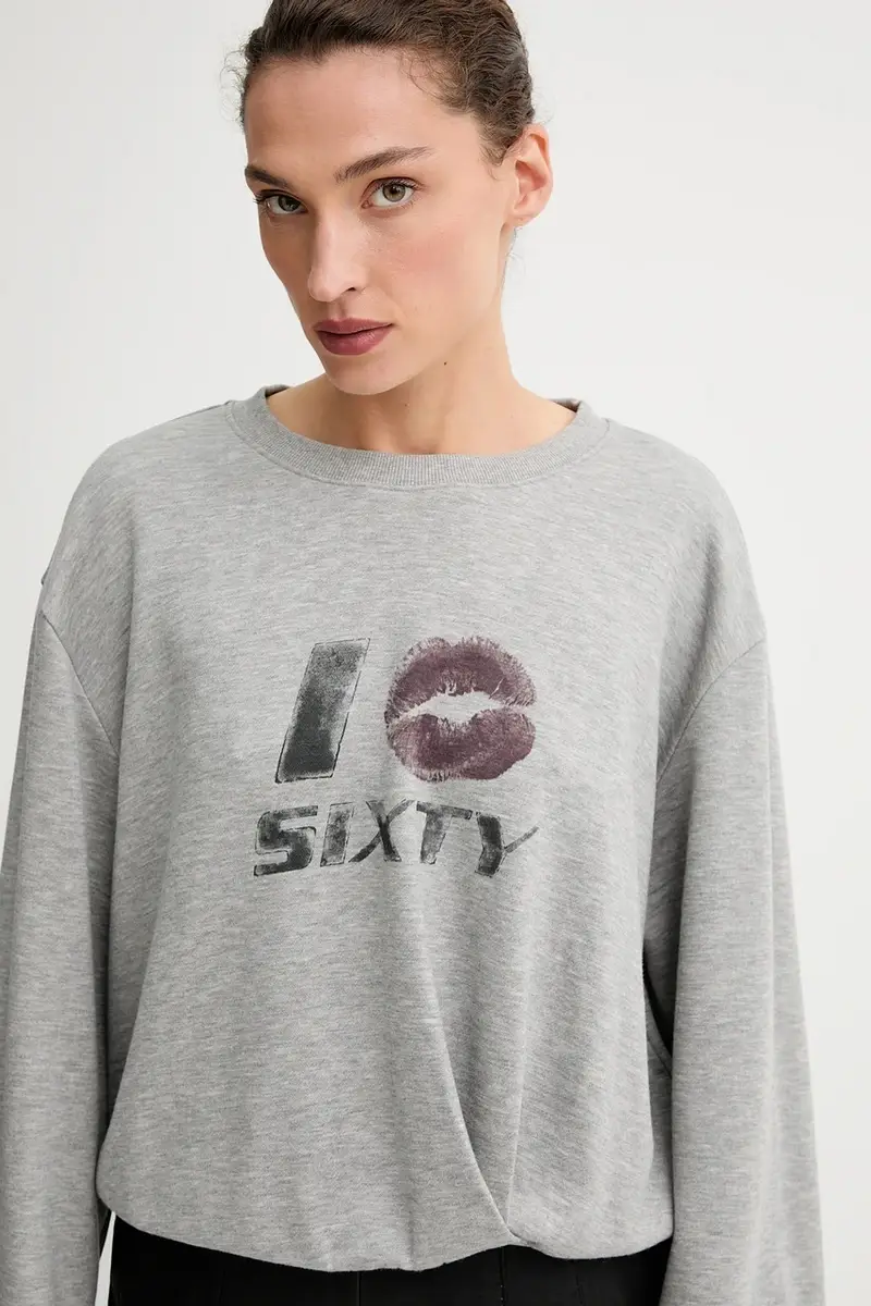 felpa in misto lana donna colore grigio 6S3TJ59000 miniatura 4