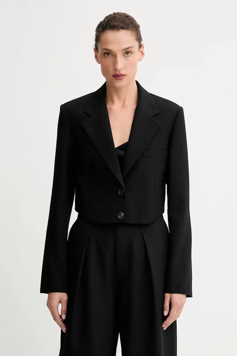 giacca in lana colore nero 6S3WJ50300