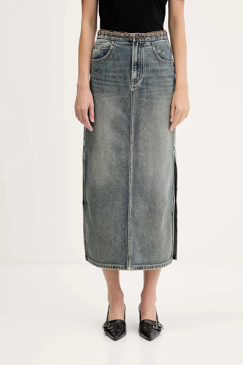 gonna di jeans colore blu 6S3KJ52100