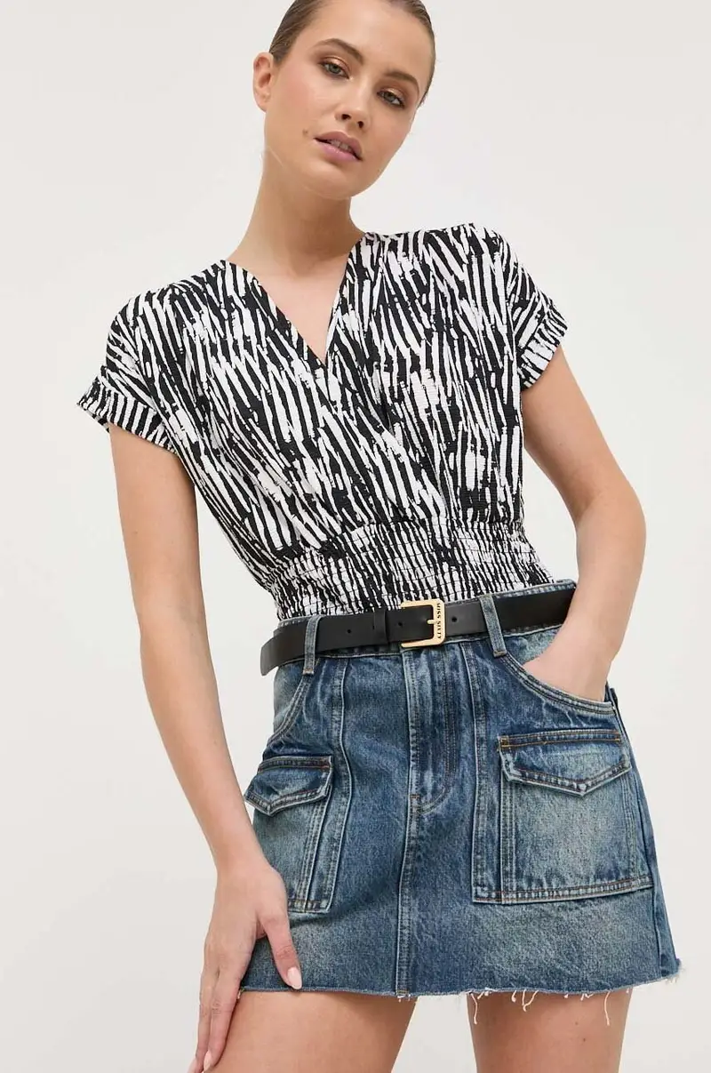 gonna di jeans colore blu navy