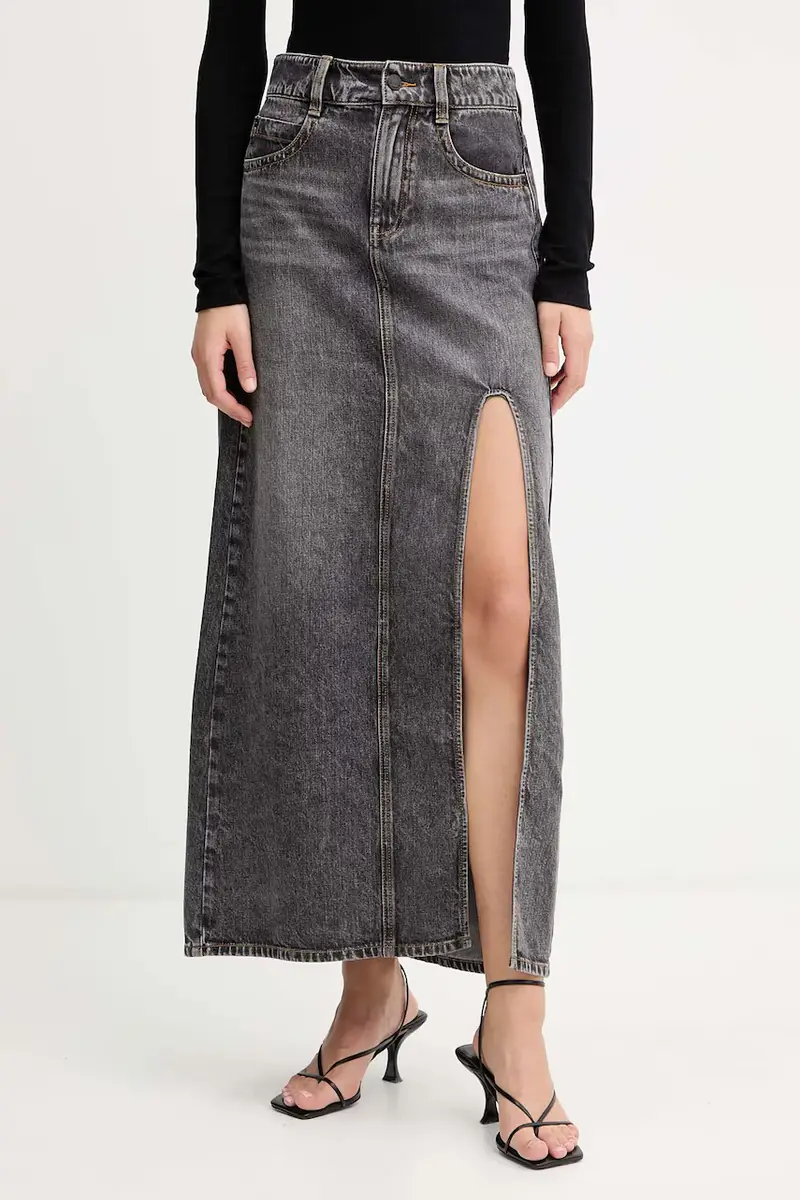 gonna di jeans colore grigio 6S3KJ40600