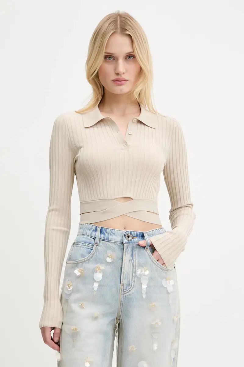 maglione donna colore beige 6S2RJ03800