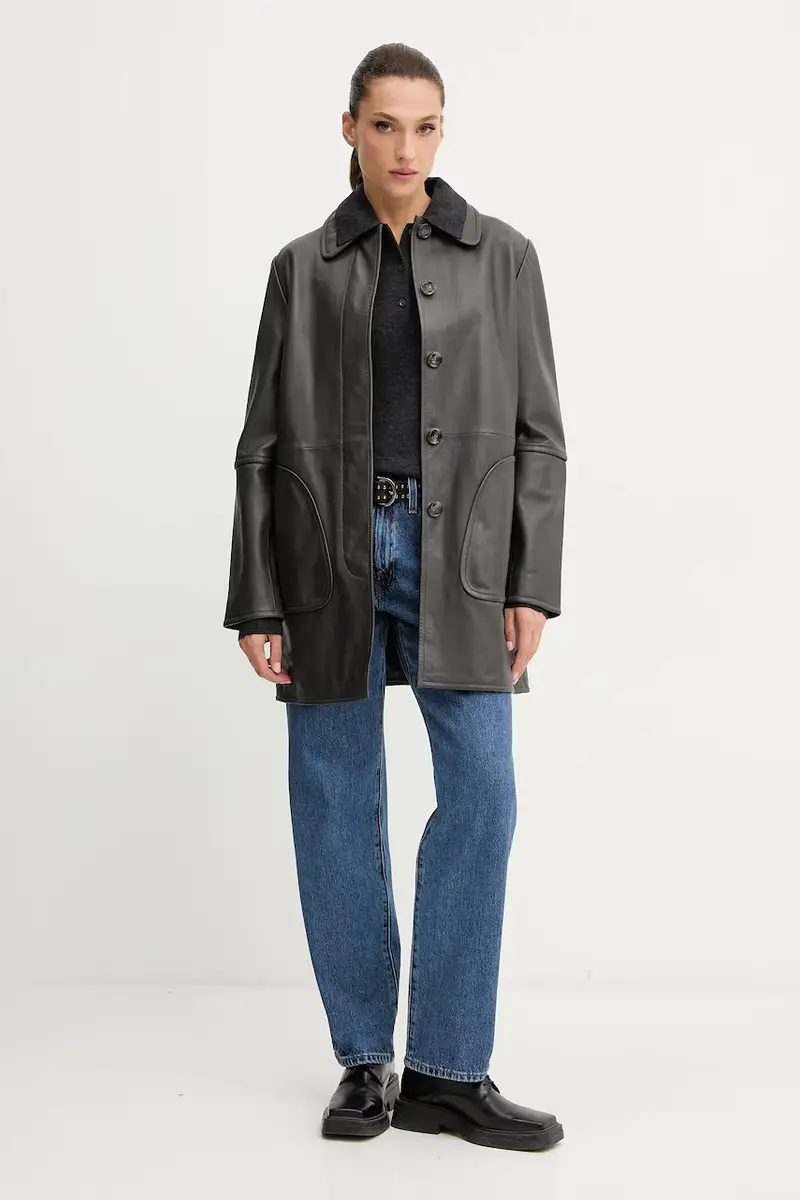 maglione in lana donna colore grigio 6S1RJ37300 miniatura 2