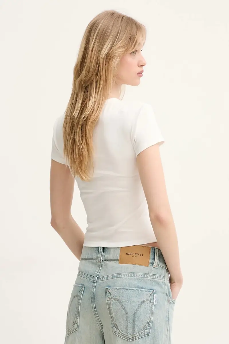 Miss Sixty T-shirt Donna Bianco 3301069 miniatura 3
