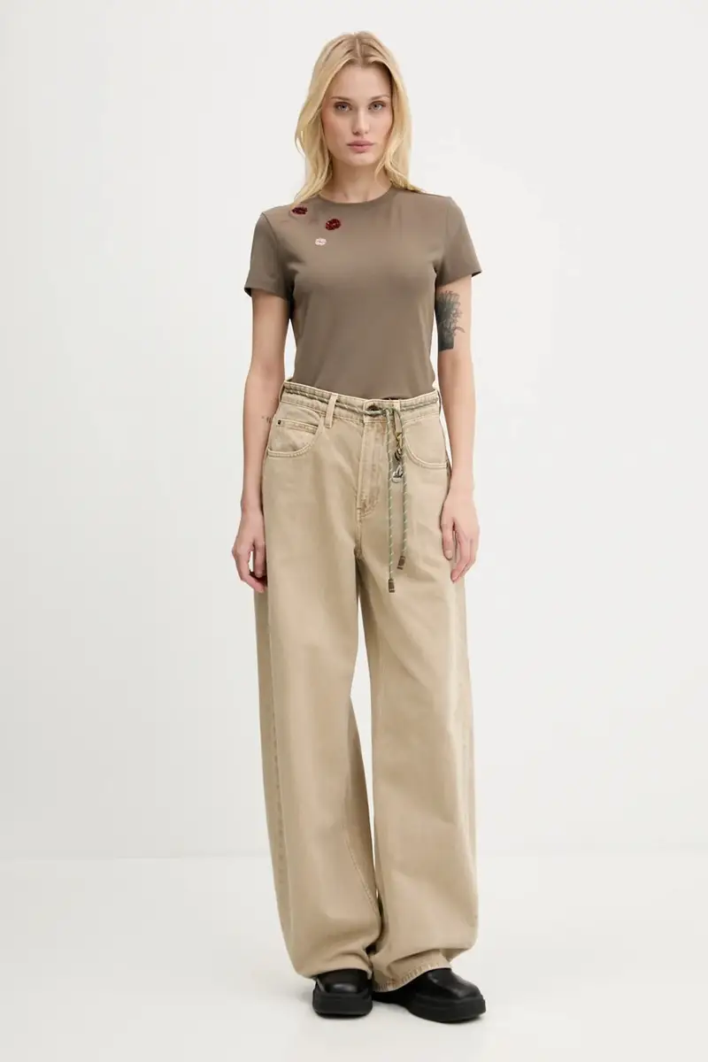 Miss Sixty T-shirt Donna Marrone 3618429 miniatura 2