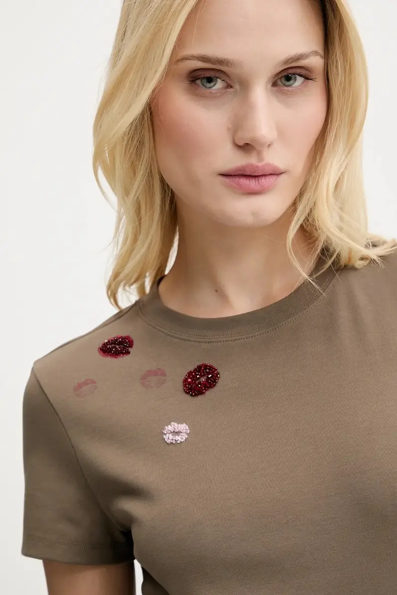 Miss Sixty T-shirt Donna Marrone 3618429 miniatura 4