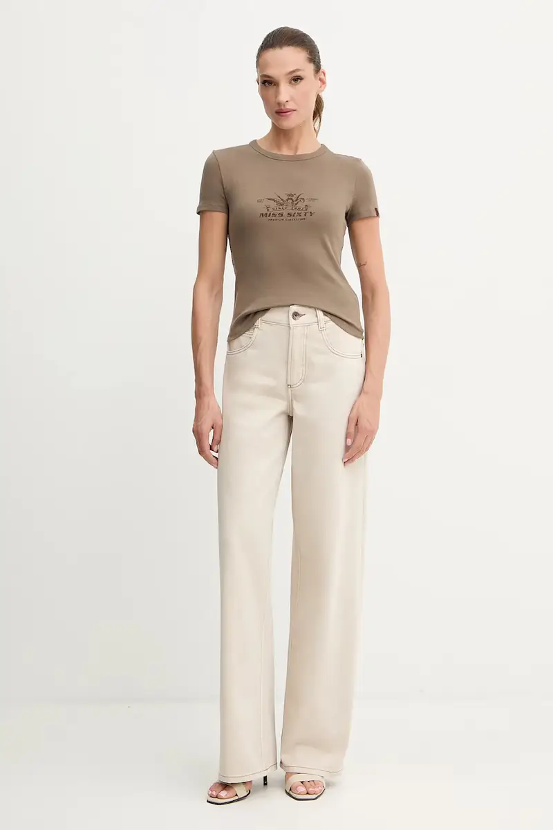 Miss Sixty T-shirt Donna Marrone 3619491 miniatura 2