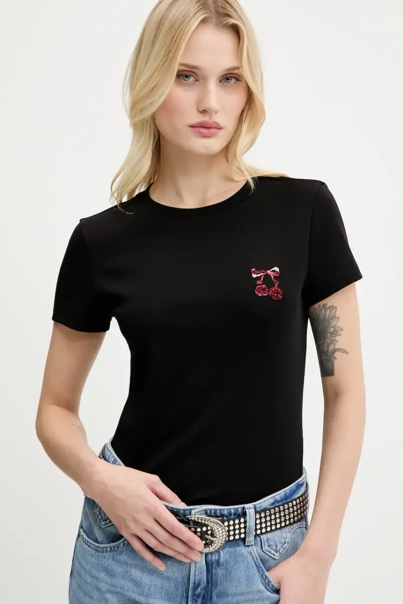 Miss Sixty T-shirt Donna Nero 3636710 miniatura 4