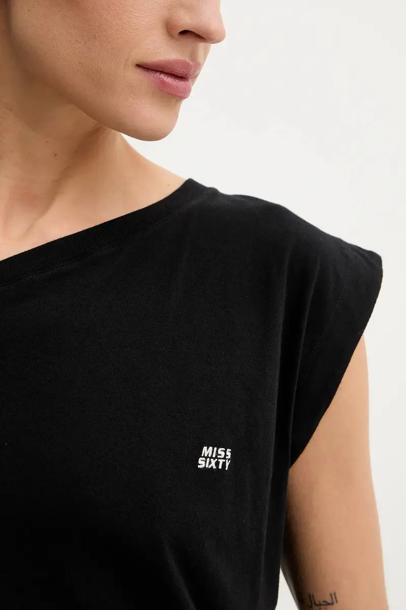 Miss Sixty T-shirt Donna Nero 3646084 miniatura 5