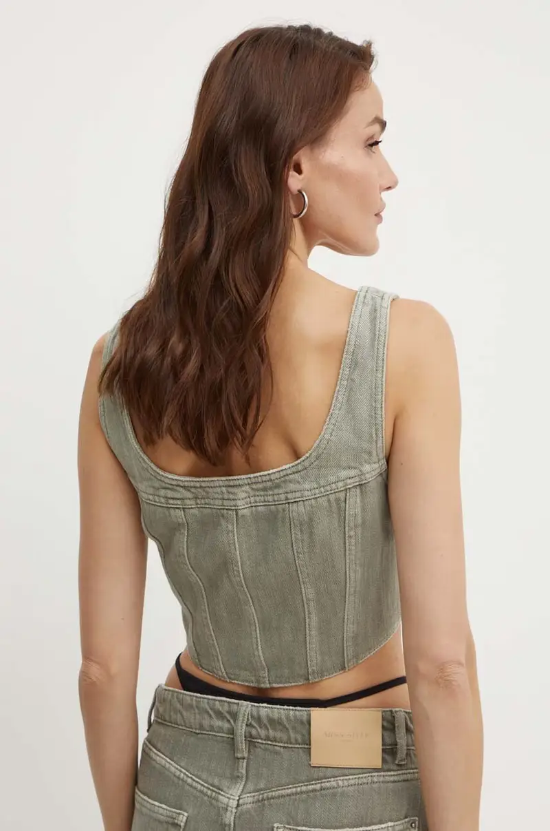 top jeans 6L2XJ2470000 XJ2470 DENIM SHIRT colore verde 6L2XJ2470000 miniatura 3