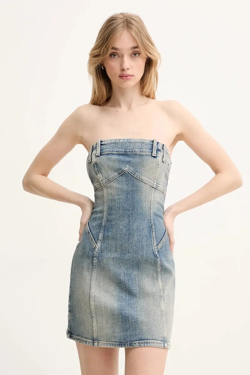 vestito di jeans colore blu 6S1DJ57700