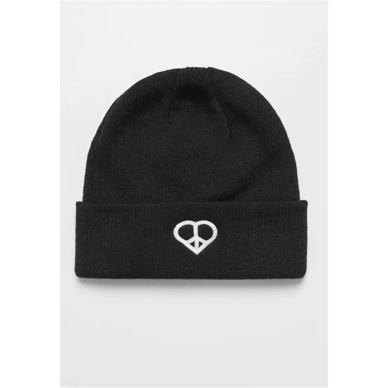 Berretto da donna lavorato a maglia Miss Tee Peace Sign Heavy